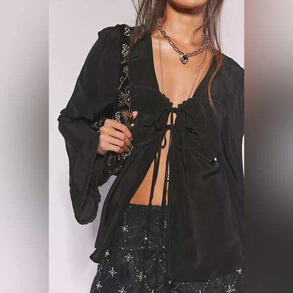 Free People Tops - Free People Bali Ariel Top in Black XS